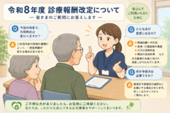 【令和8年度 診療報酬改定について】訪問看護をご利用中の皆さまへ